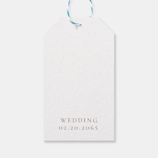 Personalized Couple Photo Wedding  ギフトタグ (裏面)