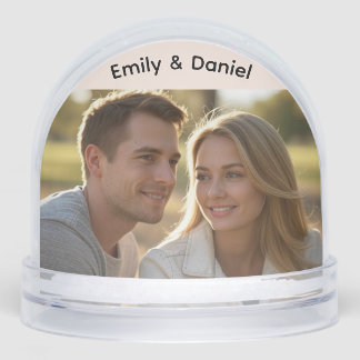 Personalized Couple Snow Globe Romantic Lovers