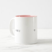 Personalized Couple Two-Tone Mug – Custom Name Val ツートーンマグカップ (正面左)