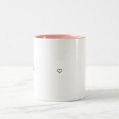 Personalized Couple Two-Tone Mug – Custom Name Val ツートーンマグカップ (中央)