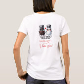 Personalized Couple Valentine Funny Food Women Tee Tシャツ (裏面)