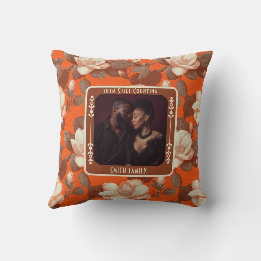 Personalized Couple Wedding Anniversary   クッション (裏面)