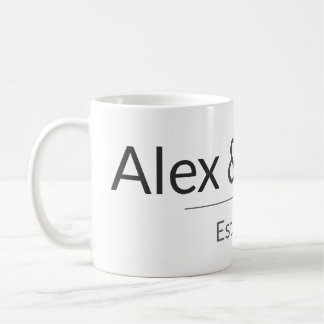 Personalized Couples Mug – Custom Names & Year Gif コーヒーマグカップ
