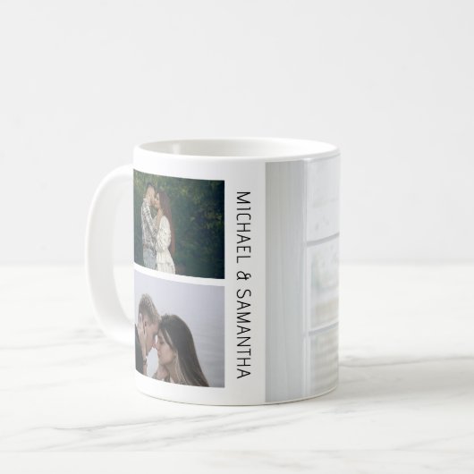Personalized Couples Photo Gift コーヒーマグカップ (正面左)