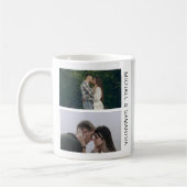 Personalized Couples Photo Gift コーヒーマグカップ (左)