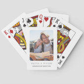 Personalized Couples Travel Hiking Backpacking  トランプ (裏面)