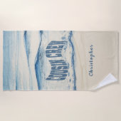 Personalized Cousin Crew Beach Towel  ビーチタオル (正面)