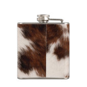 Personalized Cow Print Cowgirl Western Style Gift フラスク (裏面)