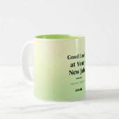 Personalized Coworker Farewell Mug – Custom Name ツートーンマグカップ (正面左)