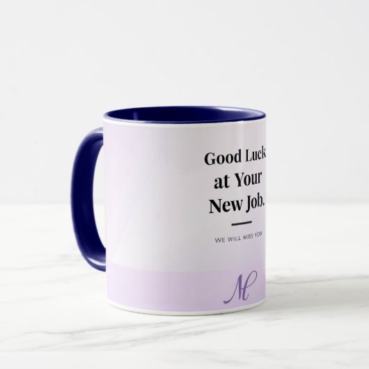 Personalized Coworker Farewell Mug – Custom Name マグカップ (正面左)