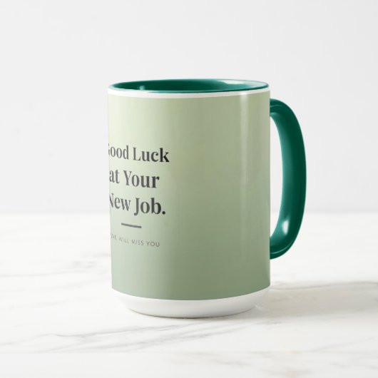 Personalized Coworker Farewell Mug –Office Goodbye マグカップ (正面右)