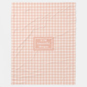 Personalized Cozy Blanket Chic Modern Aesthetic フリースブランケット (正面)
