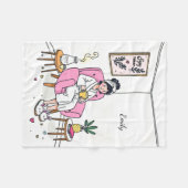 Personalized Cozy Granddaughter Gift Soft Relaxing フリースブランケット (正面(横))