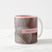 Personalized Cozy Knit Pumpkin Aesthetic ツートーンマグカップ (正面右)
