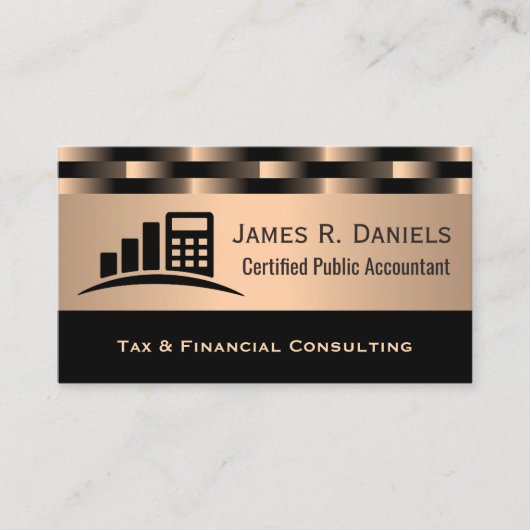 Personalized CPA Tax Preparer Business Card 名刺 (正面)