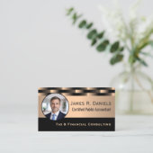Personalized CPA Tax Preparer Photo Business Card 名刺 (スタンド正面)