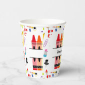 Personalized Crayon Back To School 紙コップ (右)
