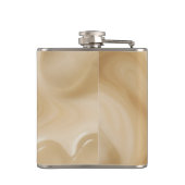 Personalized Creamy Coffee Heart Swirl フラスク (裏面)