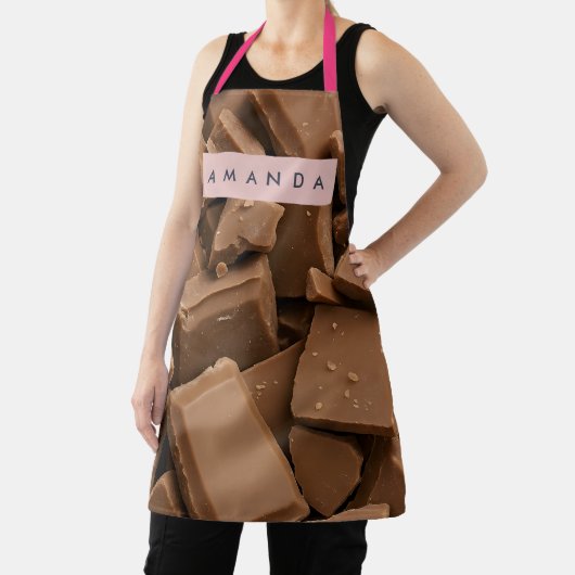 Personalized Creamy Milk Chocolate Chunk  エプロン (インサイチュ)