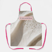 Personalized Creamy Minimal Texture Style エプロン (正面)