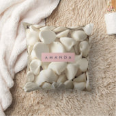 Personalized Creamy White Chocolate Candy  クッション (ブランケット)