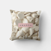 Personalized Creamy White Chocolate Candy  クッション (正面)