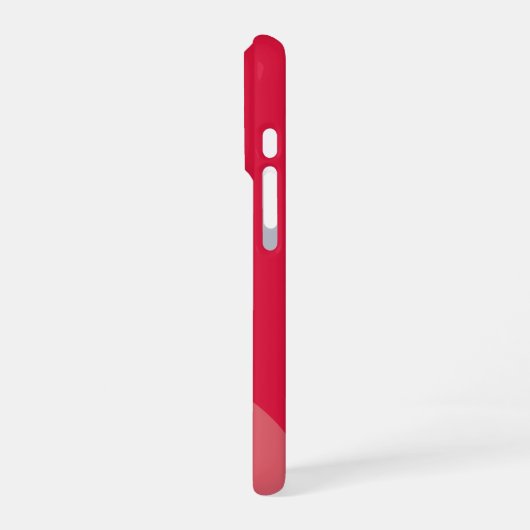 Personalized Crimson iPhone Case with Custom iPhoneケース (左側面)