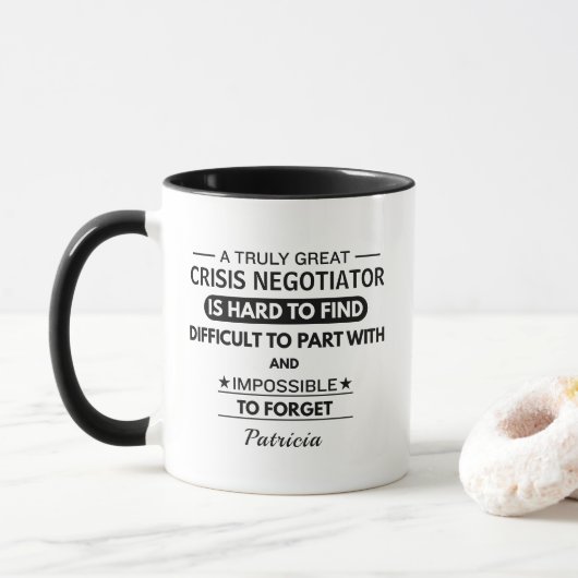 Personalized Crisis Negotiator マグカップ (ドーナツ)