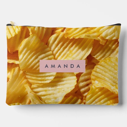 Personalized Crispy Potato Chip Design アクセサリーポーチ (正面)