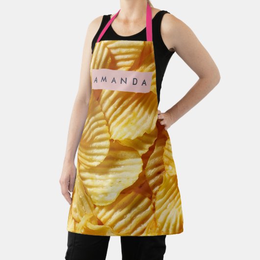 Personalized Crispy Potato Chip Design エプロン (インサイチュ)