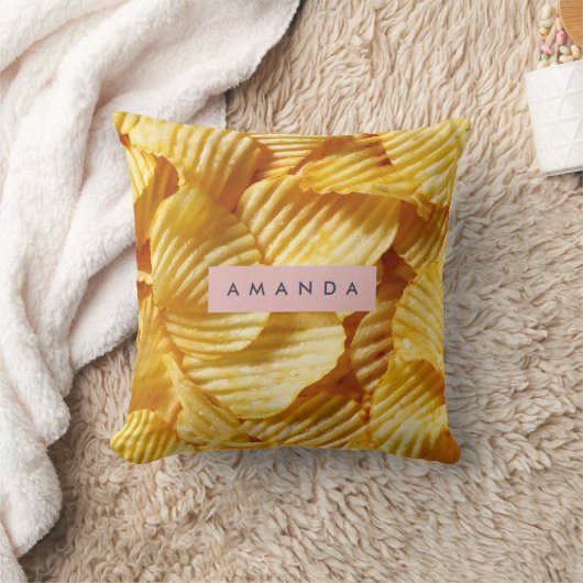 Personalized Crispy Potato Chip Design クッション (ブランケット)