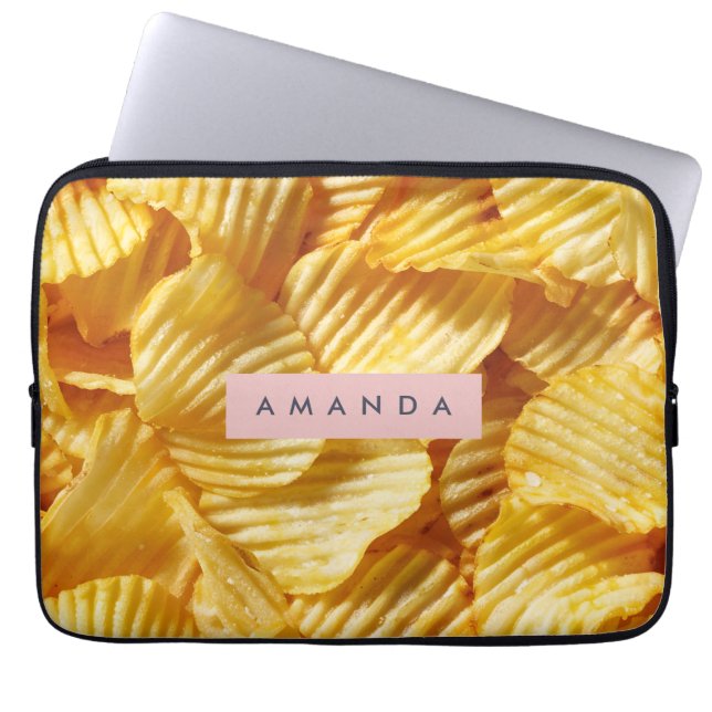 Personalized Crispy Potato Chip Design ラップトップスリーブ (正面)