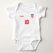 Personalized Croatia Baby Bodysuit ベビーボディスーツ (正面)