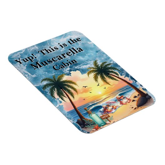 Personalized Cruise Cabin Door マグネット (右側)