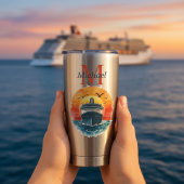 Personalized Cruise Ship Sunset Vacation  保温保冷タンブラー
