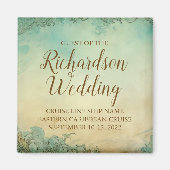 Personalized Cruise Wedding Guest Keepsake マグネット (正面)
