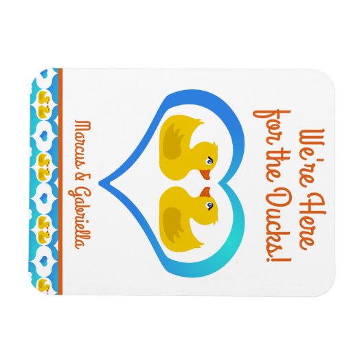 Personalized Cruising Ducks Cabin Door Magnet マグネット (横)