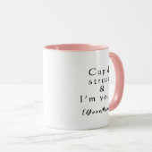 Personalized Cupid Struck Heart Arrow Coffee Mug マグカップ (正面右)
