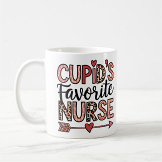 Personalized Cupid's Favorite Nurse Mug コーヒーマグカップ