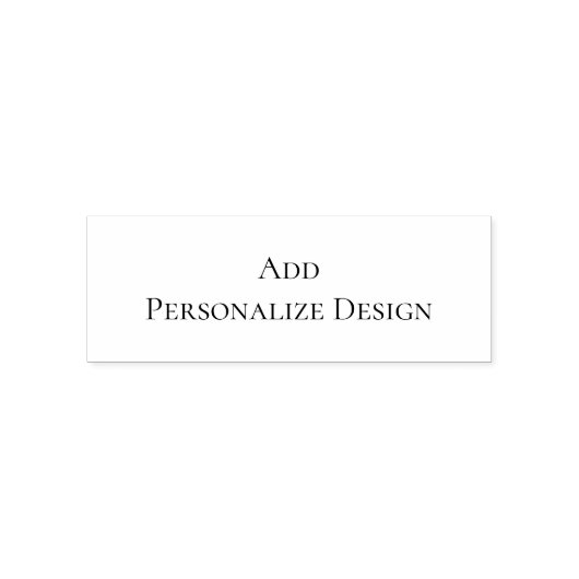 Personalized Custom 2.15" x 0.78" セルフインキングスタンプ (デザイン)