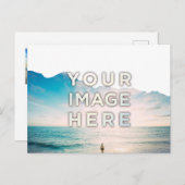 Personalized Custom 2 Photo torn paper ポストカード (正面/裏面)