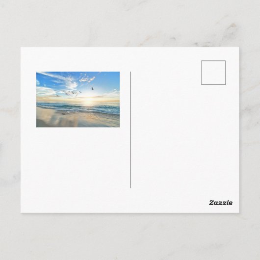 Personalized Custom 2 Photo torn paper ポストカード (裏面)