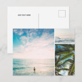 Personalized Custom 3 Photo ポストカード (正面/裏面)