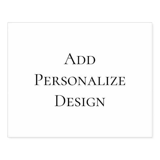 Personalized Custom  4.0" x 5.0" ラバースタンプ (インプリント)