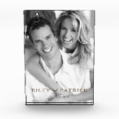 personalized Custom Acrylic素朴な氏および夫人 フォトブロック (正面)