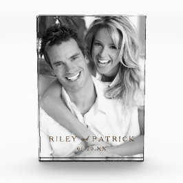 personalized Custom Acrylic素朴な氏および夫人 フォトブロック