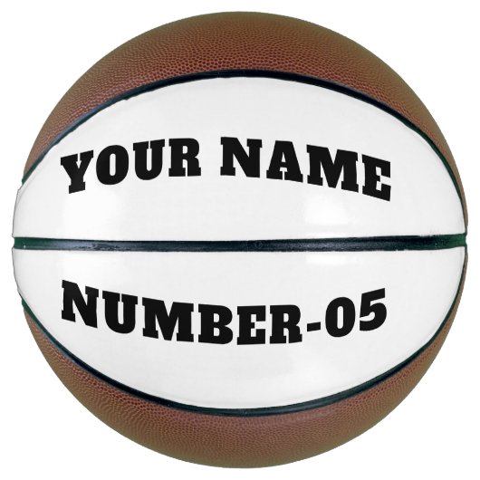 Personalized Custom Basketball – Your Text Here バスケットボール (正面)