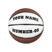 Personalized Custom Basketball –Your Text Here ミニバスケットボール (正面)
