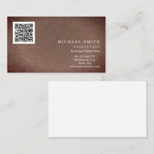 Personalized Custom Corporate QR Code Logo Busines 名刺 (正面/裏面)