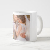 Personalized Custom Couple Photo ジャンボコーヒーマグカップ (正面右)